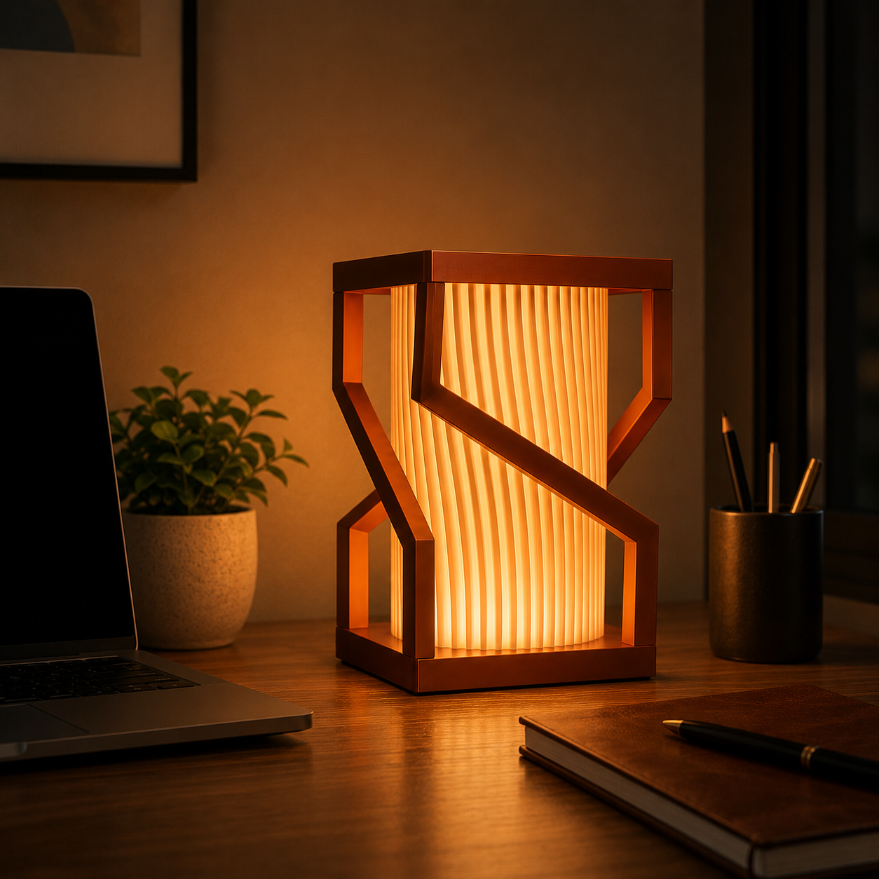Geometric Spiral Ambient Lamp