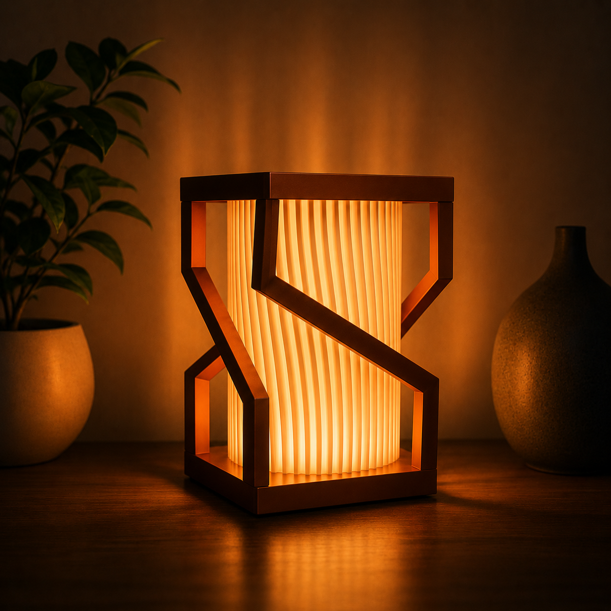 Geometric Spiral Ambient Lamp
