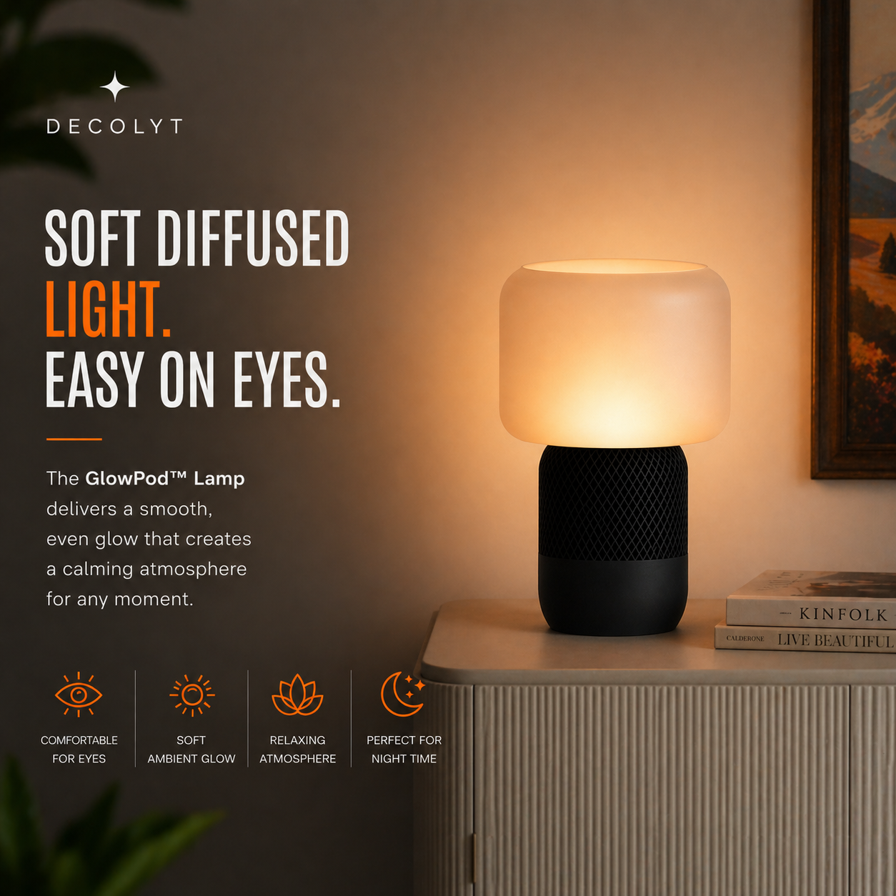 GlowPod™ Lamp – Minimal Ambient LED Table Lamp