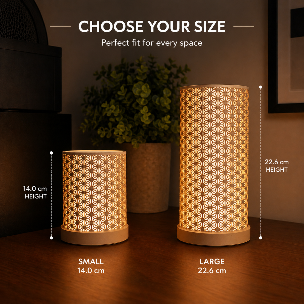Kumiko Pattern LED Lamp – Ambient Wooden Glow