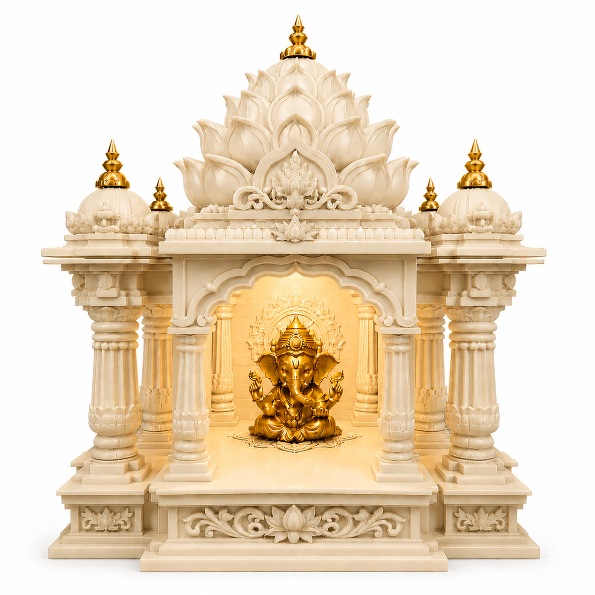 Premium Lotus Mini Mandir - Decolyt