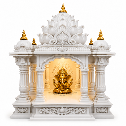 Premium Lotus Mini Mandir - Decolyt