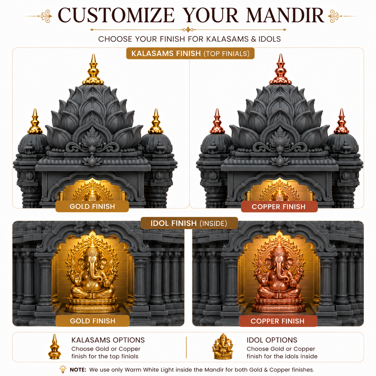 Premium Lotus Mini Mandir - Decolyt