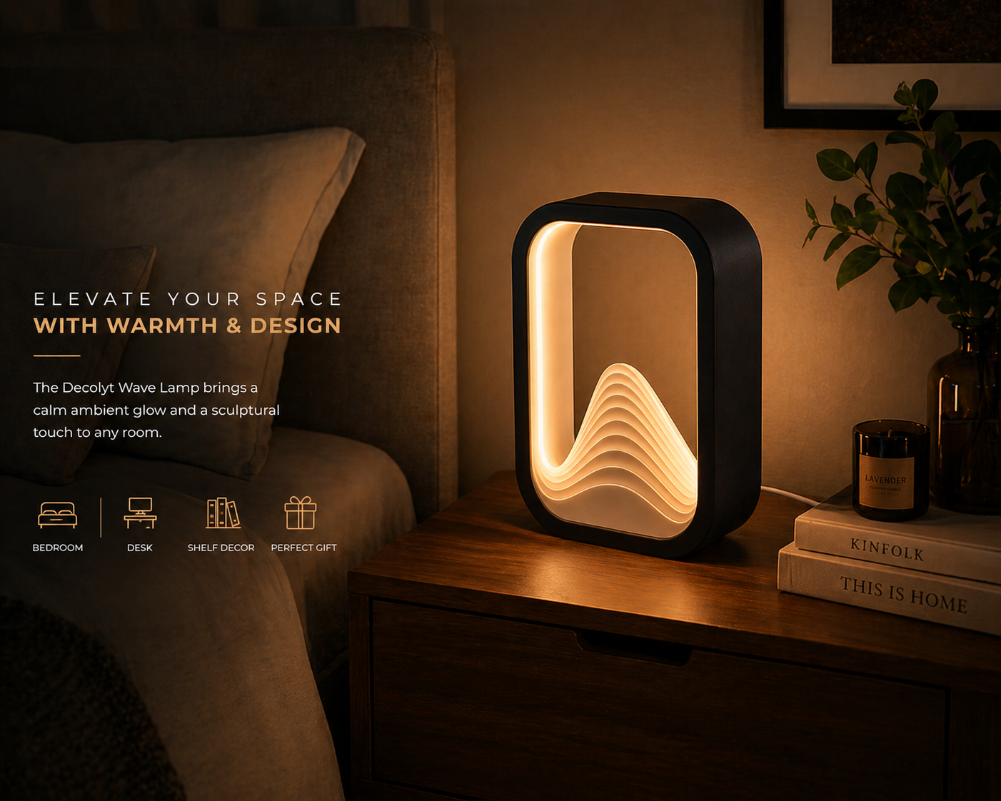 Wave Lamp Premium Ambient Table Light