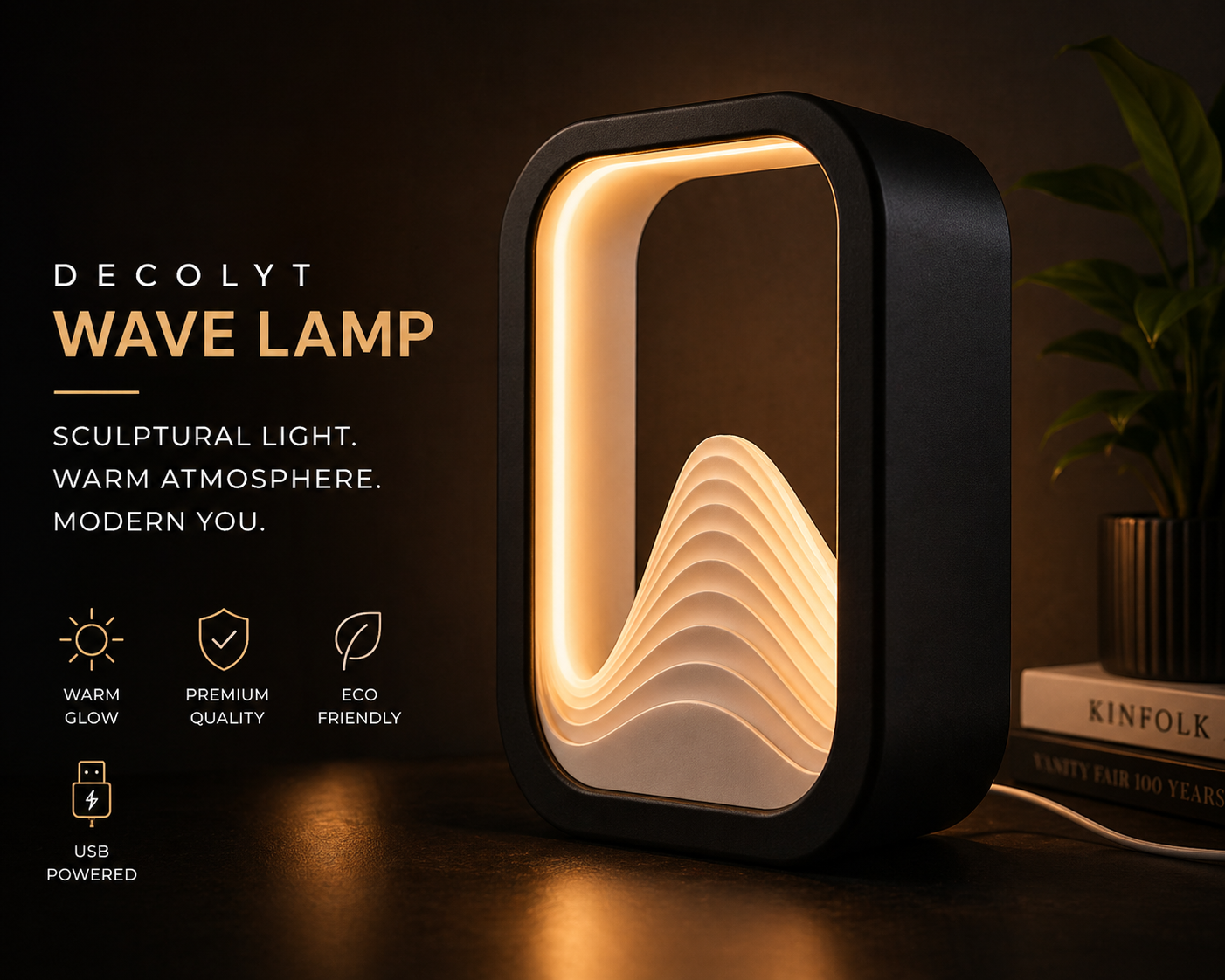 Wave Lamp Premium Ambient Table Light