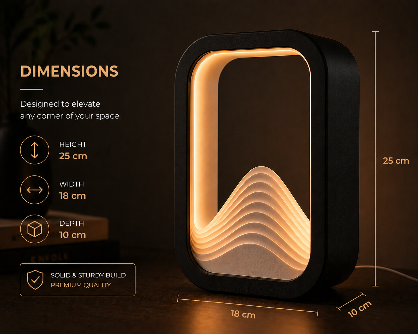 Wave Lamp Premium Ambient Table Light